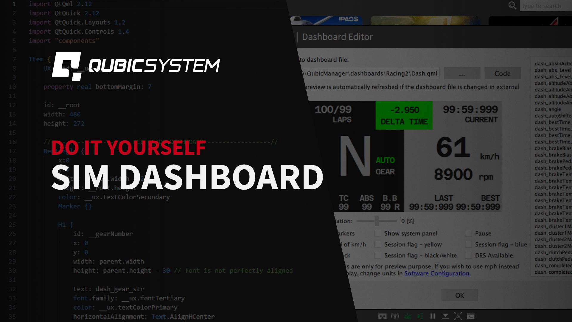 DIY Sim Dashboard