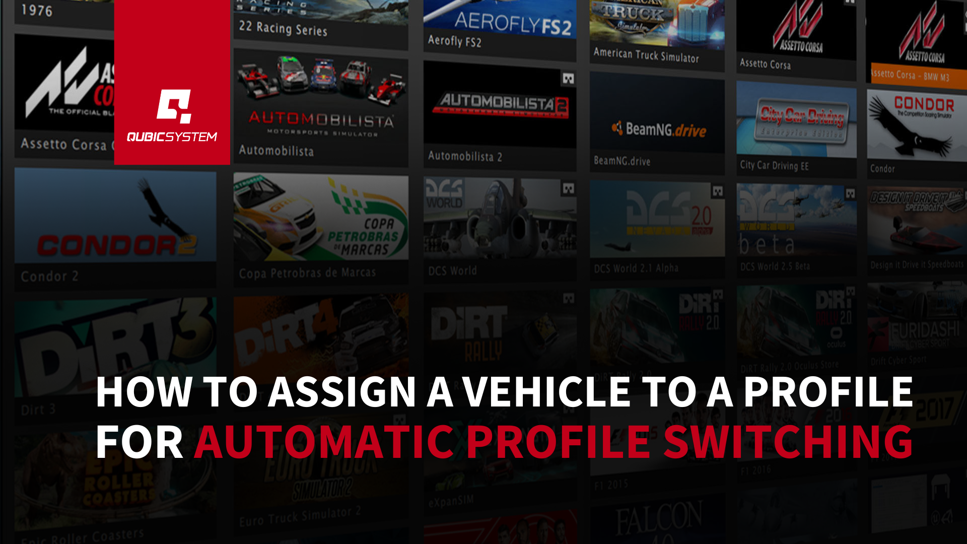 How to Assign a Vehicle to a Profile for Automatic Profile Switching banner